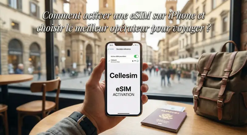 Comment activer une eSIM sur iPhone et choisir le meilleur opérateur pour voyager ?