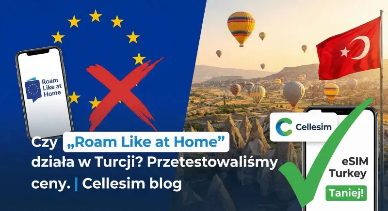 Czy „Roam Like at Home” działa w Turcji? Przetestowaliśmy ceny | Cellesim