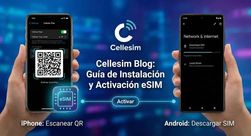Cómo Instalar y Activar una eSIM (iPhone y Android) | Cellesim