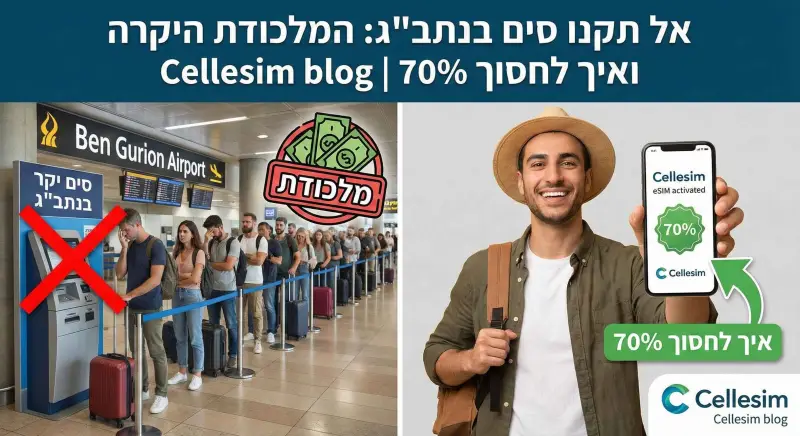 אל תקנו סים בנתב"ג: המלכודת היקרה ואיך לחסוך 70% | Cellesim
