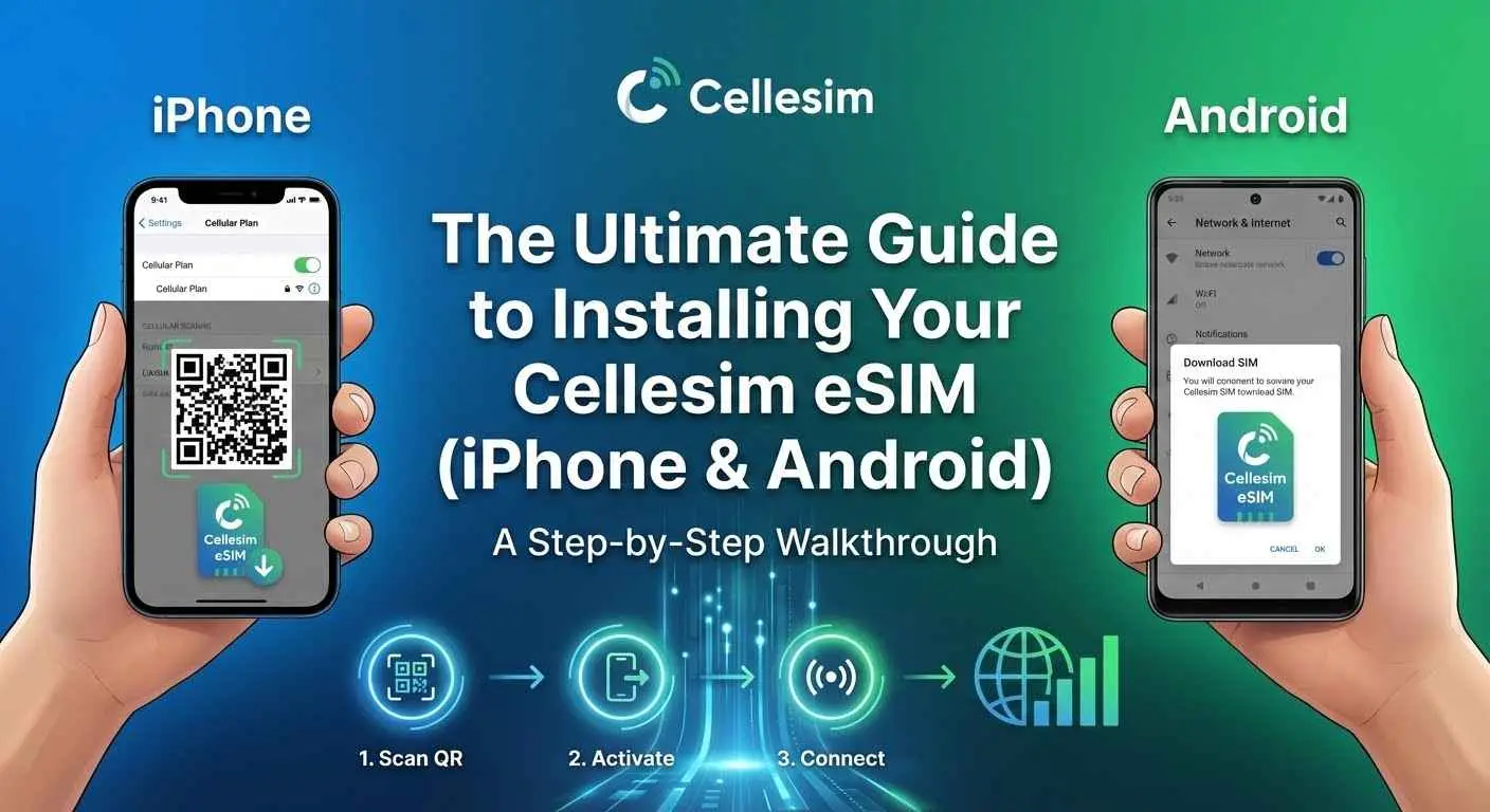 The Ultimate Guide to Installing Your Cellesim eSIM (iPhone & Android): A Step-by-Step Walkthrough