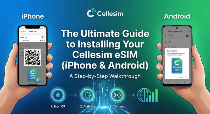 The Ultimate Guide to Installing Your Cellesim eSIM (iPhone & Android): A Step-by-Step Walkthrough