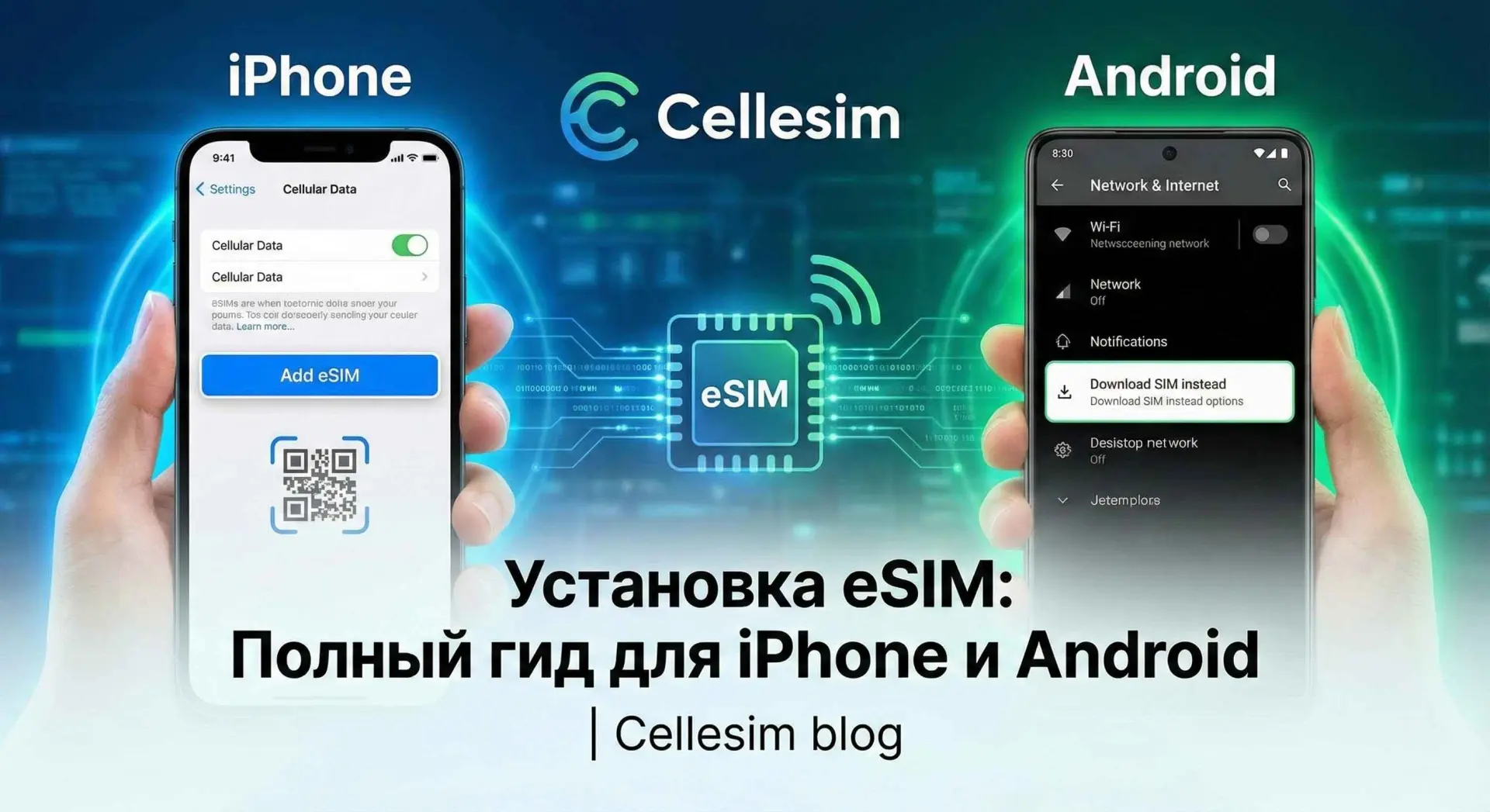 Установка eSIM: Полный гид для iPhone и Android | Cellesim
