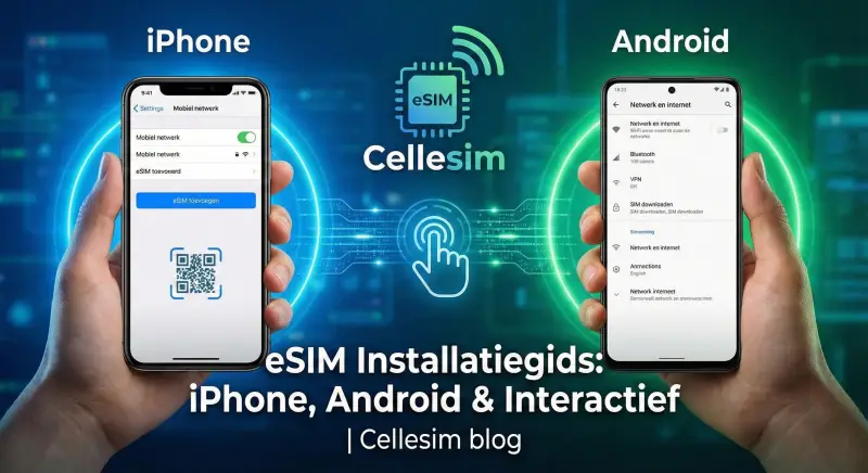 eSIM Installatiegids: iPhone, Android & Interactief | Cellesim