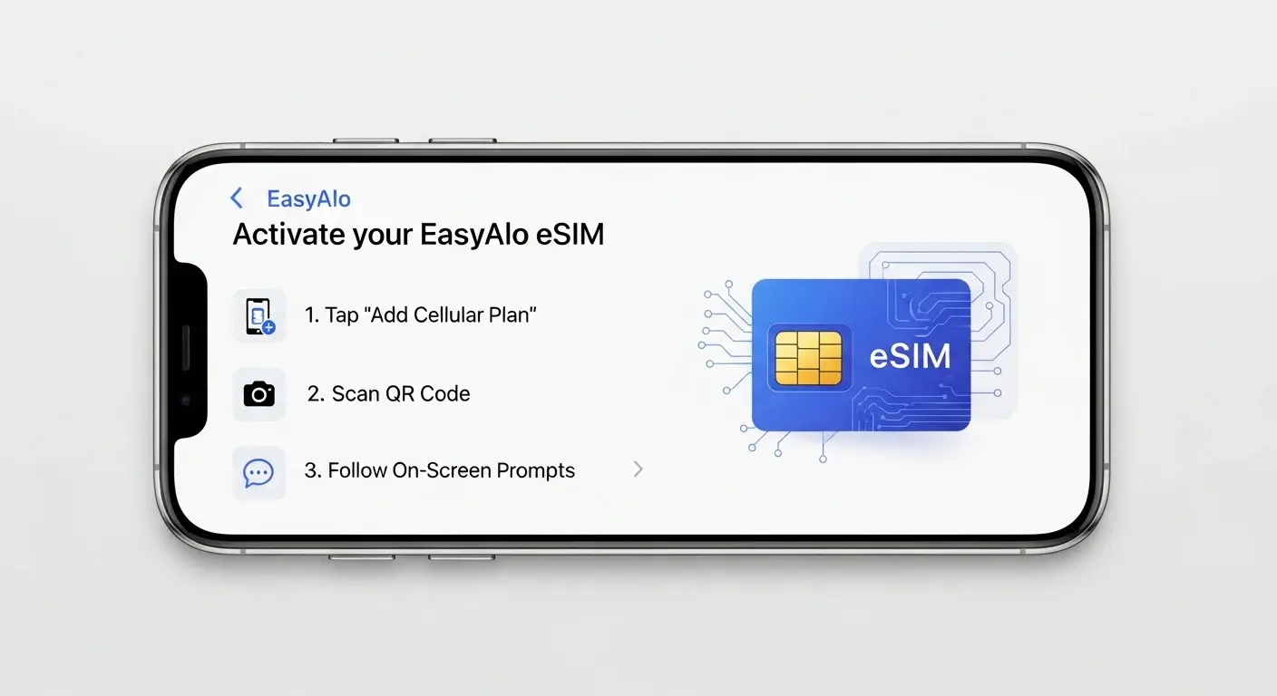 Anleitung: EasyAlo eSIM in unter 5 Min. auf dem iPhone aktivieren