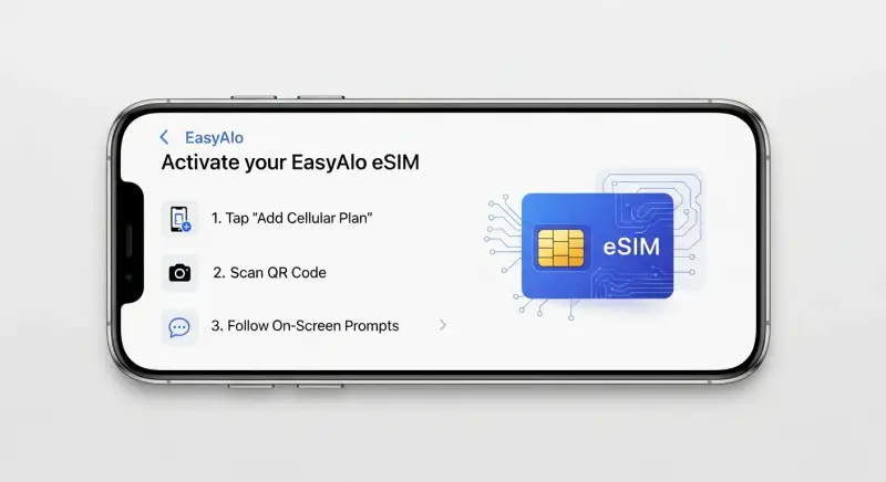 Anleitung: EasyAlo eSIM in unter 5 Min. auf dem iPhone aktivieren