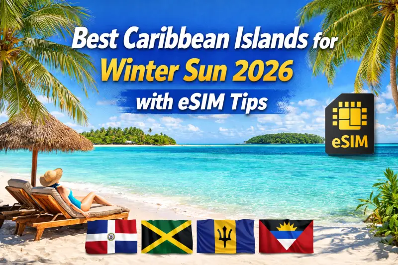 Best Caribbean Islands for Winter Sun 2026 with eSIM Tips