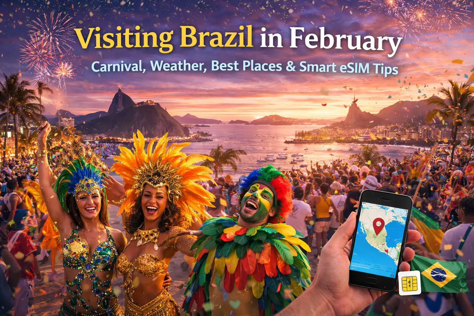 Visiting Brazil in February: Carnival, Weather, Best Places & Smart eSIM Tips