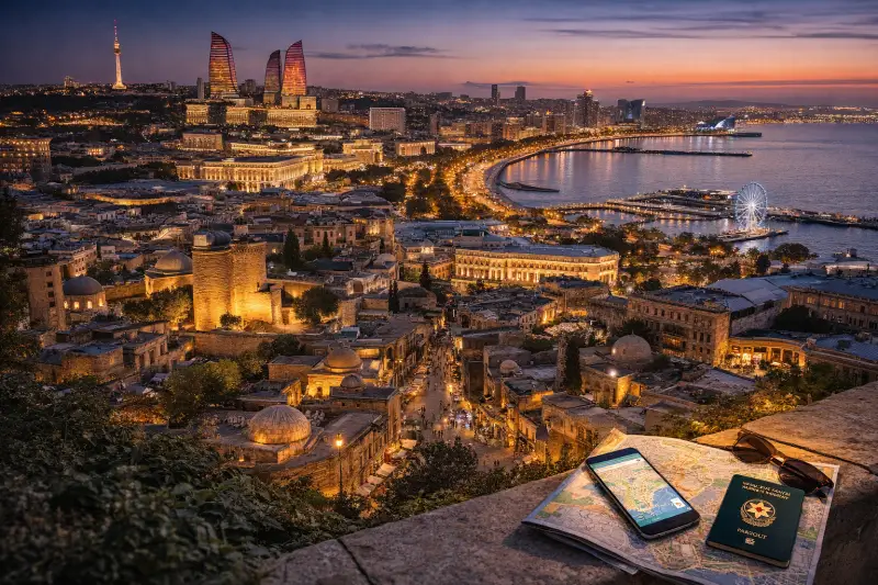 Bakü Seyahat Rehberi 2026: Gezilecek Yerler, Bütçe ve eSIM İpuçları
