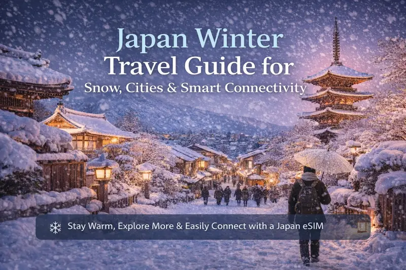 Japan Winter Travel Guide for Snow, Cities & Smart Connectivity