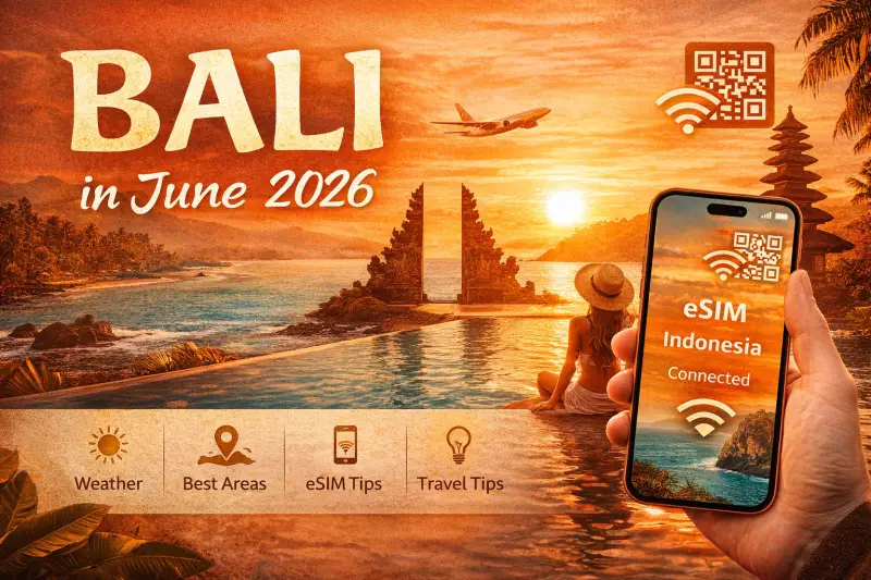 Bali in June 2026: Weather, Best Areas and Smart eSIM Tips